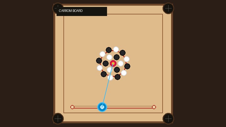 Carrom Board tournament gameplay in action